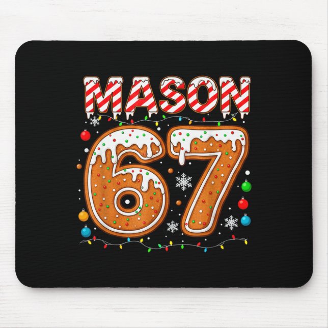 Funny Mason 67 Christmas Holiday Women Kids Xmas P Mouse Mat (Front)