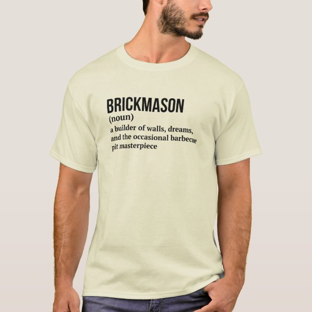 Funny Mason Worker Definition Shirt (Front)