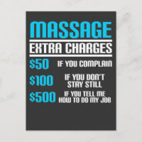 Funny Massage Therapist - Massage Extra Charges