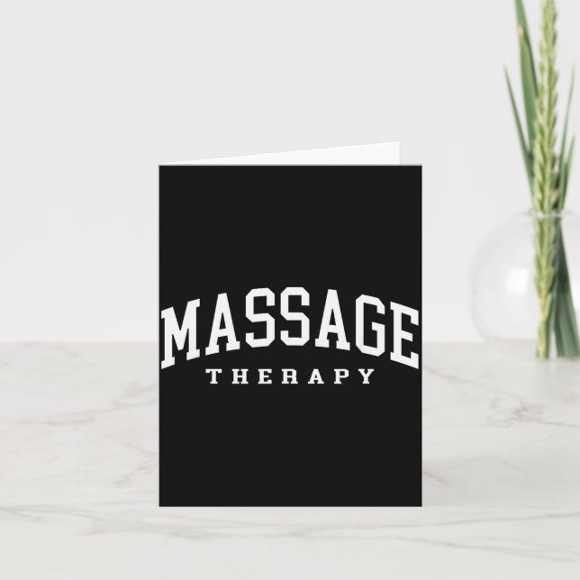 Funny Massage Therapist Muscle Therapy Funny Card (Front)