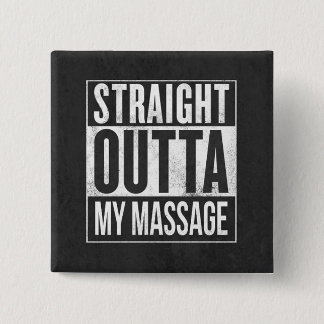 Funny Massage Therapy Client Gift 15 Cm Square Badge (Front)