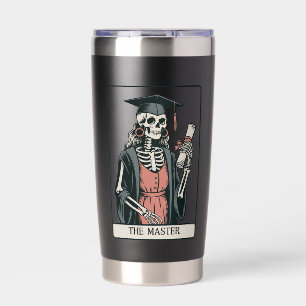 Funny Master Graduation Gift Skeleton Graduate  Insulated Tumbler