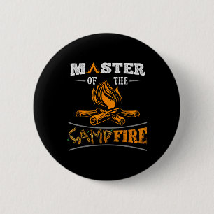 Funny Master Of The Campfire Men, Women And Youth 6 Cm Round Badge