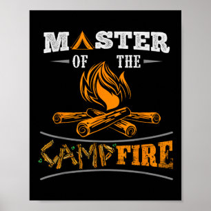 Funny Master Of The Campfire Men, Women And Youth Poster