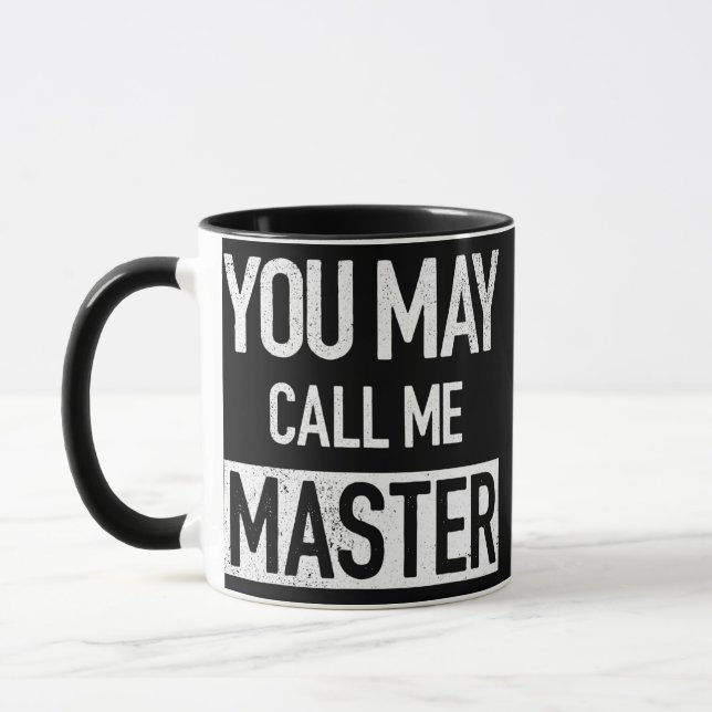 Funny Masters Degree Graduation For Men Women MBA Mug (Left)