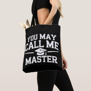 Funny Masters Degree MBA Education Graduation Tote Bag