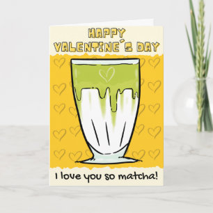 Funny Matcha Valentine Card