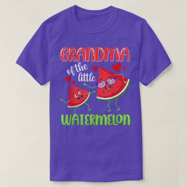 Funny Matching Birthday Shirt Grandma Watermelon T (Design Front)
