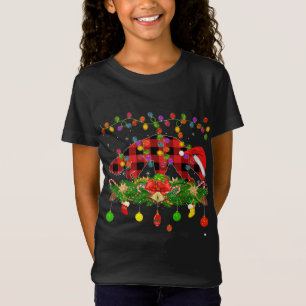 Funny Matching Buffalo Plaid Anteater Christmas Pa T-Shirt