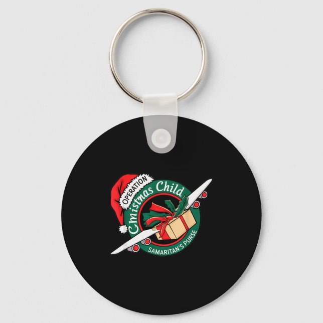 Funny Matching Christmas Operation Christmas Child Key Ring (Front)