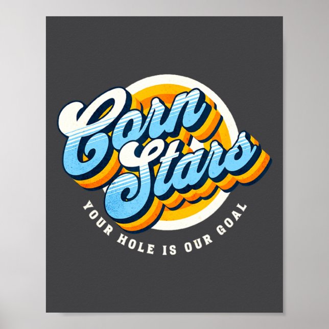 Funny Matching Cornhole Uniforms Corn Stars Cornst Poster (Front)