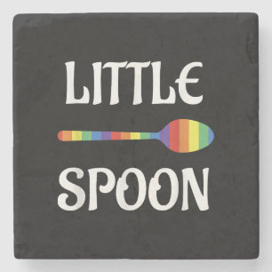 Funny Matching Couple Lesbian Gay Pride LGBT Stone Coaster