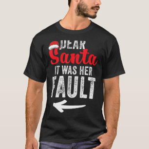 Funny Matching Couples Christmas His and Hers 2 T-Shirt