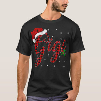Funny Matching Family Buffalo Plaid Gigi Christmas T-Shirt