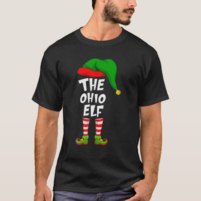 Funny Matching Family Christmas The Ohio Elf T-Shirt (Front)