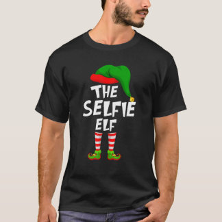 Funny Matching Family Christmas The Selfie Elf T-Shirt