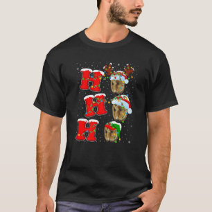 Funny Matching Family Santa Ho Ho Ho Barn Owl Chri T-Shirt
