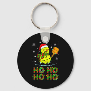Funny Matching Family Santa Ho Ho Ho Ckleball Chri Key Ring