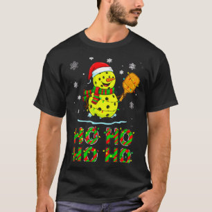 Funny Matching Family Santa Ho Ho Ho Ckleball Chri T-Shirt