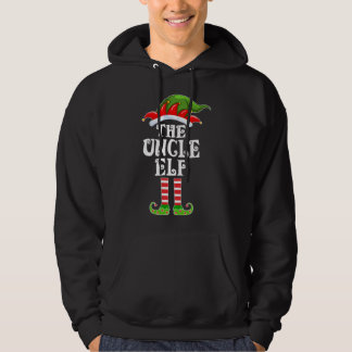 Funny Matching Family The Uncle Elf Christmas Cost Hoodie