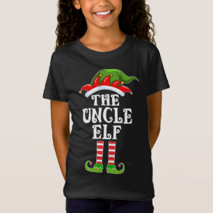 Funny Matching Family The Uncle Elf Christmas Cost T-Shirt