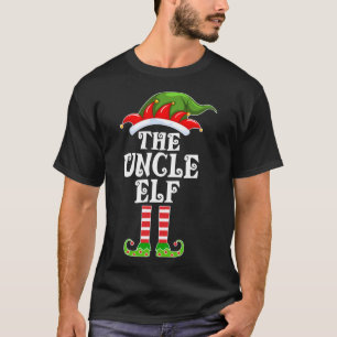 Funny Matching Family The Uncle Elf Christmas Cost T-Shirt