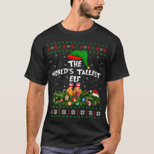 Funny Matching Family Ugly The World's Tallest Elf T-Shirt