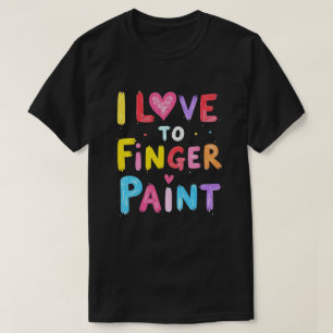 Funny Matching I Love To Finger Paint Couples T-Shirt
