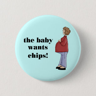 Funny Maternity Design 6 Cm Round Badge