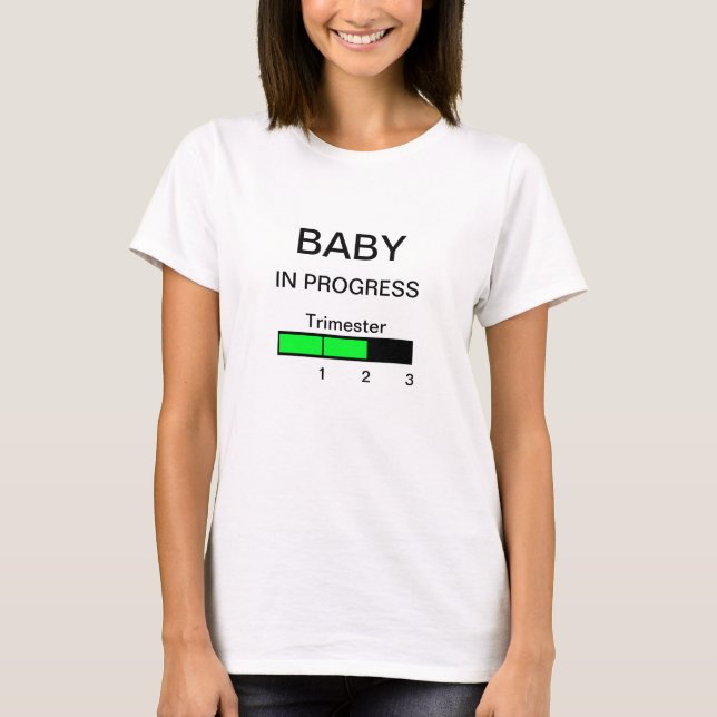 Funny Maternity or Pregnancy T Shirt 2nd Trimester (Front)