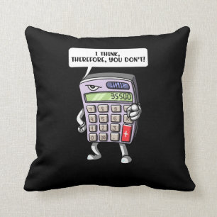 Funny Math Algebra Calculator Mathematics Joke Cushion