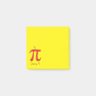 Funny Math Cherry Pi Symbol Post-it Notes