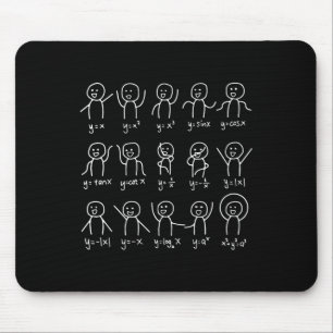 Funny Math Dances Happy Face Sketch Algebra Humour Mouse Mat