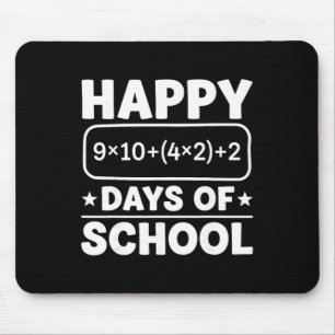 Funny Math Equation Happy 100 Days Of School Stude Mouse Mat