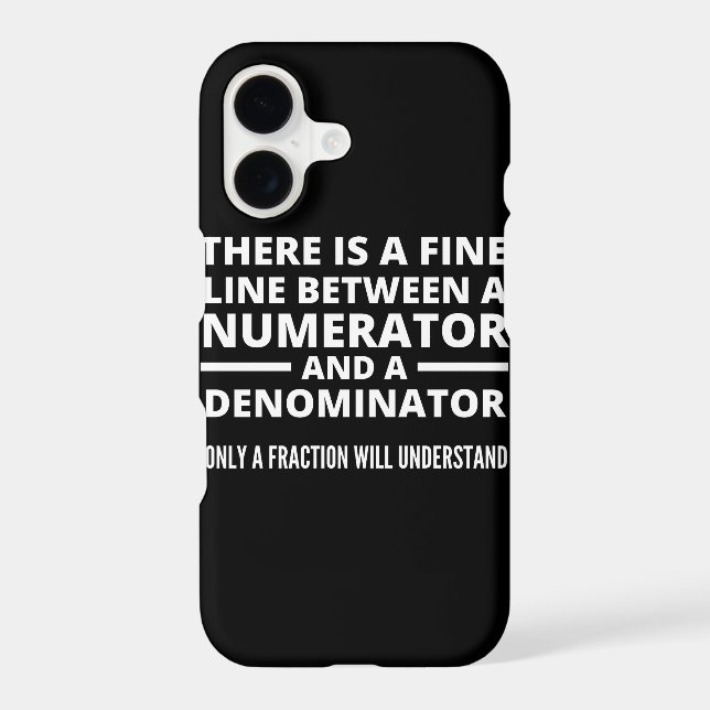 Funny Math  FINE LINE NUMERATOR DENOMINATOR (Back)