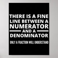 Funny Math  FINE LINE NUMERATOR DENOMINATOR