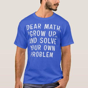 Funny Math for Teen Girls Tween Women Teacher Col T-Shirt