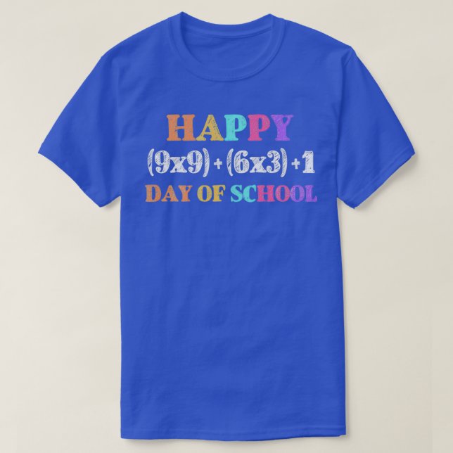 Funny Math Formula 100 Days Of School Teacher Boys T-Shirt (Design Front)