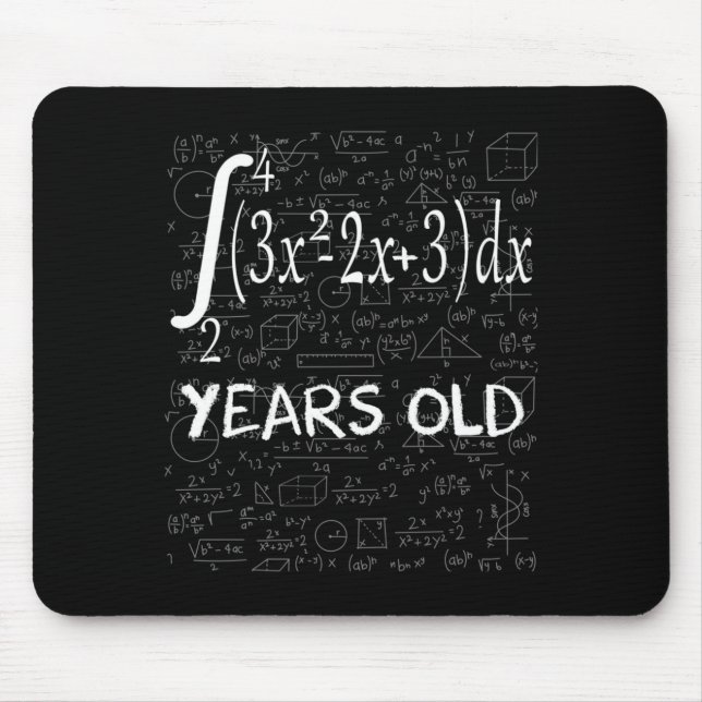 Funny Math Geek 50 Years Old 50th Birthday Integra Mouse Mat (Front)