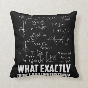 Funny Math Geek Physics Science Joke Cushion