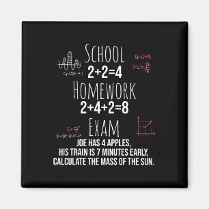 Funny Math Gift For Teen Girls Tween Women Teacher Magnet