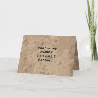 Funny Math Happy Fathers Day Algebra Equation 