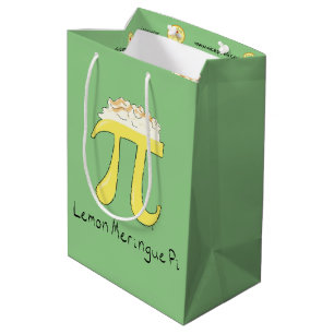 Funny Math Humour Lemon Pi Symbol Medium Gift Bag