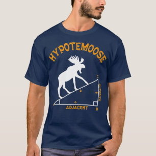 Funny Math Hypotemoose Triangle Adjacent Mathemati T-Shirt
