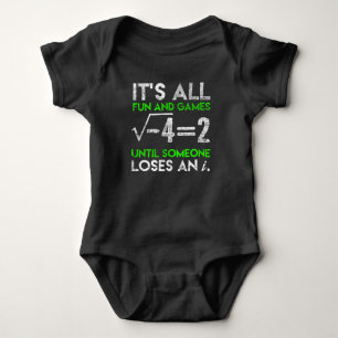 Funny Math Imaginary Number Equation Humour Baby Bodysuit