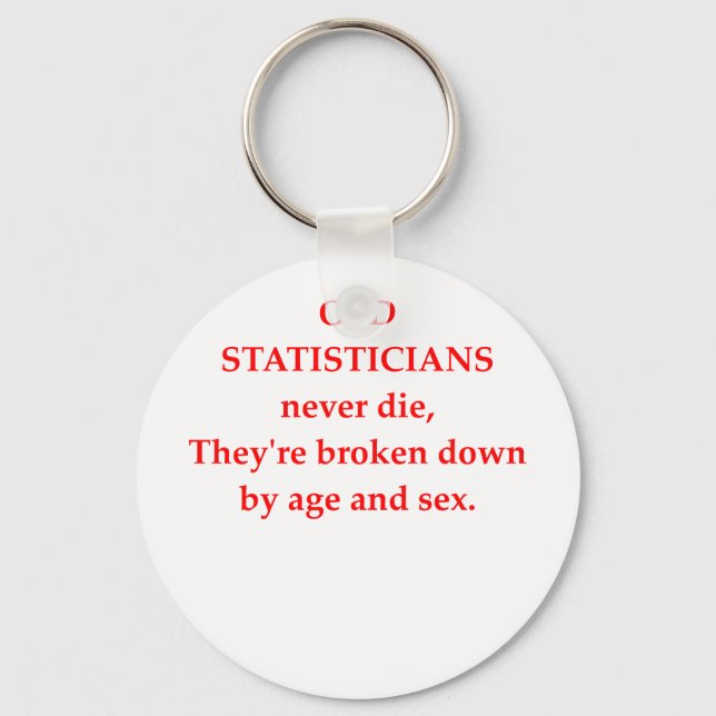 funny math joke key ring (Front)