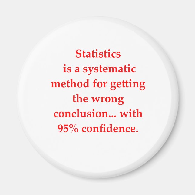 funny math joke magnet (Front)