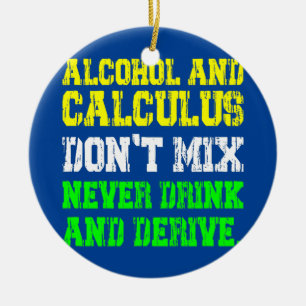 Funny Math Joke Mathematics Math Humour Student Ceramic Tree Decoration