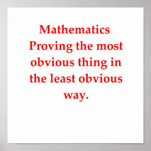 funny math joke poster