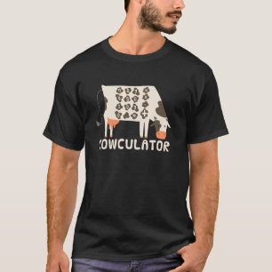 Funny Math Mathematics - Cowculator T-Shirt
